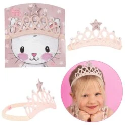 Depesche 11923 Princess Prinzessin Mimi Diadem Haarband Mit Gummiband - Rosa