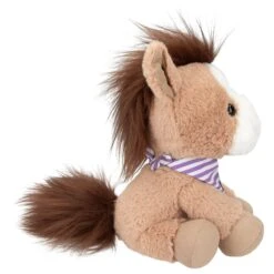 Depesche 12449 SNUKIS Pferd Bella Hellbraun Mit Halstuch 18cm Plüsch Kuscheltier -Spielwarenladen 0012449 0012449 12449 3 image zoom