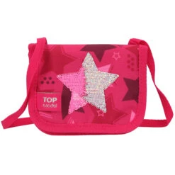 Depesche 10721 TOPModel Brustbeutel Geldbeutel Streichpailletten Stern Pink