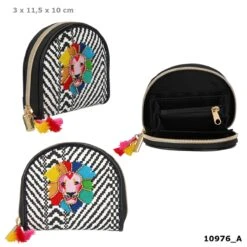 Depesche 10976 TOPModel Portemonnaie Geldbörse BLACK & WHITE Löwe