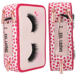 Depesche 11481 TOPModel 3-Fach Federtasche BEAUTY GIRL Schlafaugen Wimpern