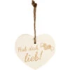 Kleines Vintage-Herz Aus Holz "Hab Dich Lieb" 24002 -Spielwarenladen 24002