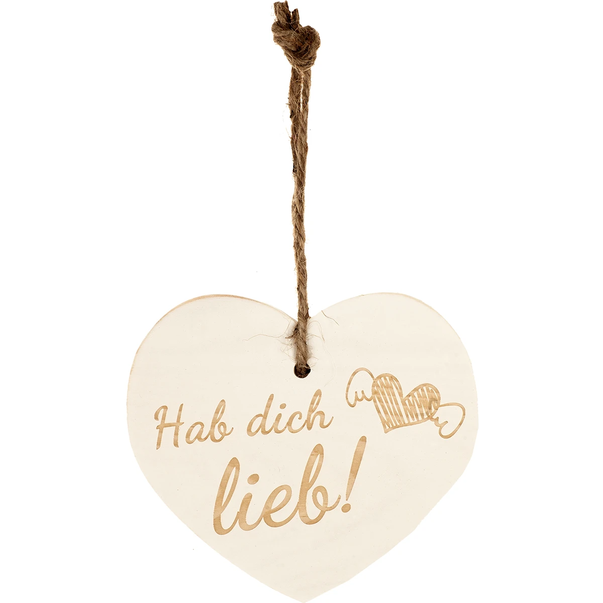 Kleines Vintage-Herz Aus Holz "Hab Dich Lieb" 24002 3 Kleines Vintage-Herz Aus Holz "Hab Dich Lieb" 24002