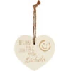 Kleines Vintage-Herz Aus Holz "Beginne Jeden Tag Mit Einem Lächeln" 24006 -Spielwarenladen 24006