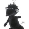 Nici 28993 Schlüsselanhänger Schwarze Ratte Rock Star Baby 10cm Plüsch -Spielwarenladen 28993