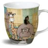 Nici 38654 Porzellantasse Nilpferd, Giraffe & Stachelschwein Kaffeetasse -Spielwarenladen 38654 me