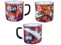 Gilde 44308 Keramik Tasse Streetart "Hello" Ca. 390ml -Spielwarenladen 44308 4 14 1