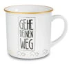 Nici 45013 Porzellantasse Metallic "Gehe Deinen Weg" Lama Kaffeetasse Teetasse -Spielwarenladen 45013 01 HA Frei 2048x1638