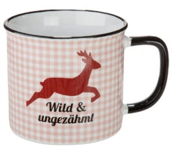 Gilde 46711 Keramik Tasse "Wild & Ungezähmt" Ca. 390ml
