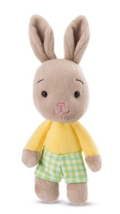 Nici 47513 Happy Bunnies Bunny Hase Braun Gelbes Shirt 15cm Plüsch Kuscheltier
