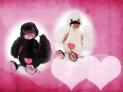 Nici 48268 + 48269 SET Zwei Schwäne 35cm Plüsch Kuscheltier Love Classics GREEN -Spielwarenladen 48266 48267 set