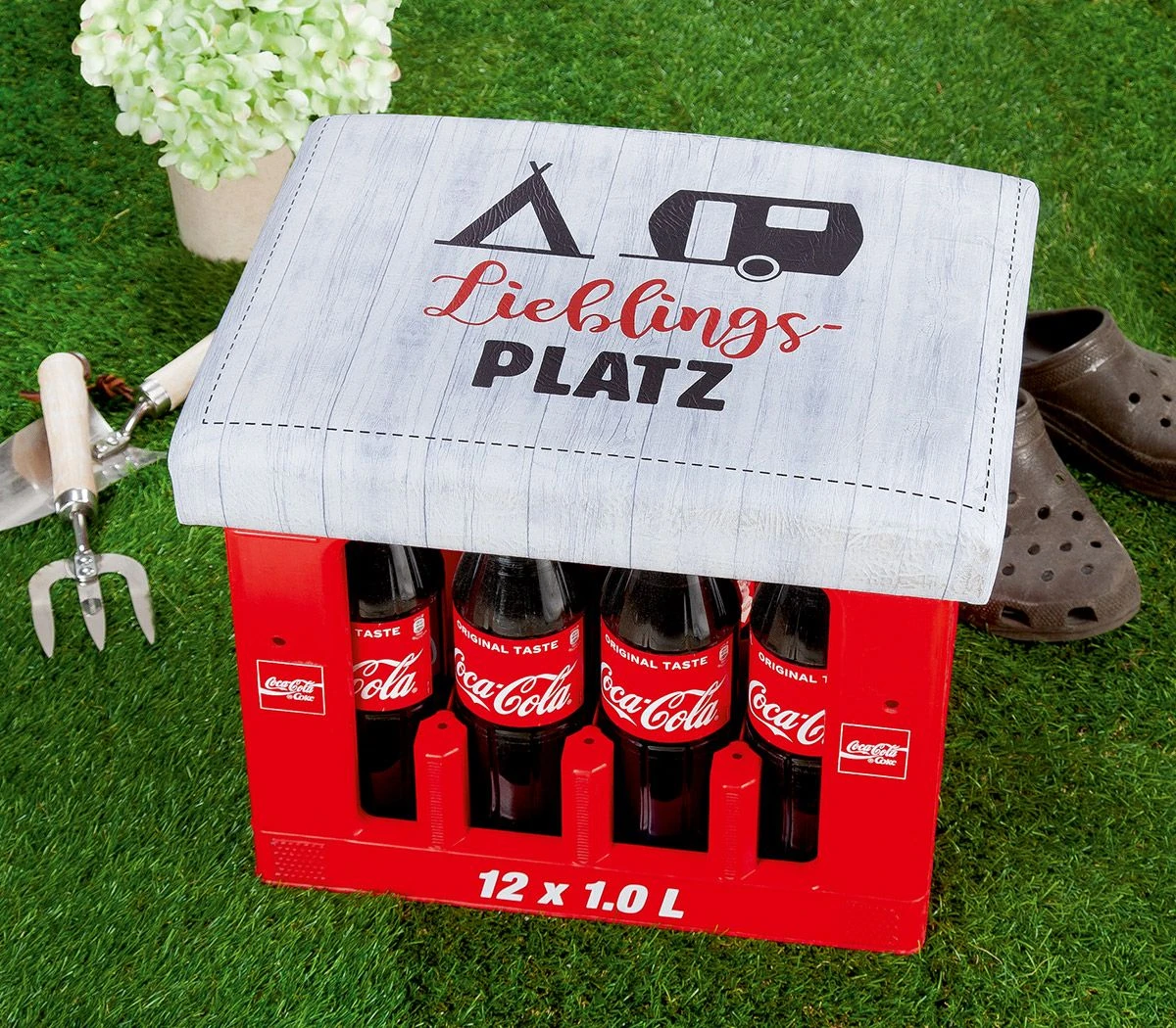 Gilde Bierkasten Sitzkissen "Lieblingsplatz" Ca. 44x34cm Sitzpolster 49833 4 Gilde Bierkasten Sitzkissen "Lieblingsplatz" Ca. 44x34cm Sitzpolster 49833 – Bild 2