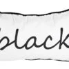 Gilde Stoffkissen "Black" Auf Weißem Grund Ca. 48x27cm Casablanca Design -Spielwarenladen 49984 3 14