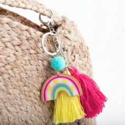 Trendhaus 954756 GOOD FEELINGS Schlüsselanhänger Regenbogen Grün - Rosa -Spielwarenladen 954756 f GOOD FEELINGS SA Regenbogen