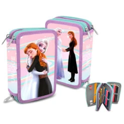 Disney Frozen 3-Fach Federtasche Together Strong Triple Pencil Case 20x7x16cm